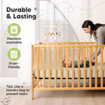 KeaBabies 2-Pack Fitted Crib Sheets for Boys, Girls, Baby - Soft Bamboo Viscose Cotton, 52x28 Standard Crib Mattress Sheets, Toddler Bed Mattress Cover, Gender Neutral, Breathable, Durable (Avocado)
