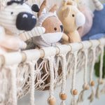 Crane Baby Macrame Hanging Storage Bin for Nursery Boho Baby DéCor Organizer Sturdy and Stylish Bohemian Macrame Nursery Decor