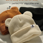 FURTALK Baby Beanie Winter Hat with Bear Ear for Infant Toddler Boys Girls Soft Knitted Skull Cap