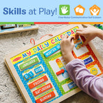 Melissa & Doug My First Daily Magnetic Calendar, Classroom Calendar for Kids Activities with Weather & Seasons, Preschool Toys for Girls & Boys Ages 4+
