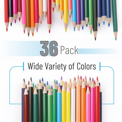 Mr. Pen- Colored Pencils for Adult Coloring Books, 36 Pack, Soft Core Color Pencils for Adult Coloring Book, Drawing, Sketching, Blending & Shading-Art Supplies