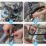 bemece Double Stroller Rain Cover, Weather Shield Double Stroller for Front and Rear Seats Twin Stroller, Baby Outdoor Activities Accessories, Protects Children from Rain, Snow, Wind