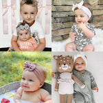 ALinmo 25PCS Baby Nylon Headbands Soft Hairbands Hair Bow Elastics for Baby Girls Newborn Infant Toddlers Kids