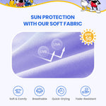 Disney Mickey and Friends Minnie Mouse Girls One Piece Swimsuits UPF 50 Waist Cutout Bathing Suits Summer Beach Purple for Swimming Pool Size 3-4T