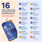 Cerebelly Organic Baby Food Pouches, Butternut Squash White Bean Purees, 16 Nutrients, No Added Sugar, Fiber & Non-GMO, 4oz, 6 Pack