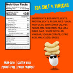 Todd's Better Snacks Egg-Cellent Protein Puffs, Sea Salt & Vinegar, 2.5 Oz (Pack of 4), Made with Egg Whites, 12g Protein, Gluten Free Healthy Snack