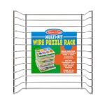 Melissa & Doug Multi-Fit Metal Wire Puzzle Rack 12 inches wide and 0.75 inches deep