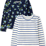 The Children's Place Girls' Long Sleeve Knit Fashion Shirt