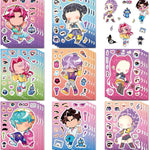 24PCS 5.8"x4.4" Make a face Demon Movie Hunters Stickers for Men and Women,Make Your Own Cartoon Mix and Match Deals Sheets with Cartoon,Kawaii Crafts for Teens