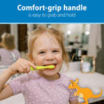 Dr. Brown's Infant-to-Toddler Toothbrush Set, Soft & Gentle Manual Toothbrushes for Baby, Green/Dark Blue/Ecru/Blue, BPA Free, 0-3 Years – 4-Pack