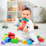 Soft Baby Sensory Toy With Tummy Time Mirror - Entertaining Fish Toy For Infants 0-6, 3-6, 6-12 Months With Rattle & Crinkle Paper - Perfect Montessori for Baby Showers & as Newborn/Infant Gift