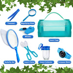 YOPINSAND Bug Catcher Kit & Outdoor Explorer Kit for Kids, 10 Pcs Bug Catching Kit with Toy Cage, Backpack, Manifying Glass, Toy Net, Outdoor Exploration Toys Gift for Boys Girls 3-12