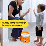 Baby Einstein Tinkle and Reveal Tiger Potty Training Toilet, Non-Skid Toddler Potty, Removable Bowl, Ages 18+ Months