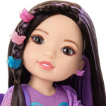 American Girl, AG Sisters Francie Doll, with Brown Eyes, Long Dark-Brown Hair with Purple Highlights, 14.5", Ages 4+