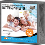 Utopia Bedding Waterproof Mattress Protector Queen Size, Premium Terry Mattress Cover 200 GSM, Breathable, Fitted Style with Stretchable Pockets (White)