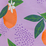 RUGGEDBUTTS Boys UPF50+ Sun Protection Fruits & Florals Swim Trunks - Purple Orange You The Sweetest, 4T