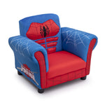 Delta Children Figural Upholstered Chair, Marvel Spider Man (Blue, Red)