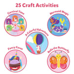 Skillmatics Scissor Skills Activity Book - Snip, Snip Unicorns & Princesses, Easter Basket Stuffers, Art & Craft Kit for Kids, 2 Child-Safe Scissors, 25 Fun Activities, Gifts for Ages 3, 4, 5, 6, 7