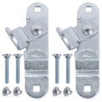 GDW Cargo Trailer Door Latch Hasp Keeper for Ramp Padlock Race Bar Lock Handle Enclosed Car Hauler (‎Trailer Door Hasp 2pack +Screws 4+Nuts 4)