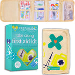 Travel First Aid Kit for Kids - Mini First Aid Kit for Car, Purse, Backpack, or Diaper Bag - 75 Piece Travel Medicine Kit Includes All Essential Medical Supplies - TSA-Approved (Kid Joy)