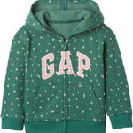 GAP Baby Girls' Playtime Favorite Logo Full Zip Hoodie Hooded Sweatshirt
