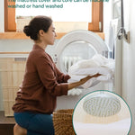 Babelio Machine Washable Crib Mattress Topper, Soft Breathable Silicone Foam Toddler Mattress Topper Pad with Removable Zipper Cover 52" x 27" x 1"