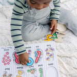 Melissa & Doug Classic Wooden Peg Puzzles (Set of 3) - Numbers, Alphabet, and Colors