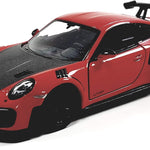 KiNSMART 2010 Porsche 911 GT2 RS Aqua Blue 1/36 Scale Diecast Metal Model Toy Sports Car