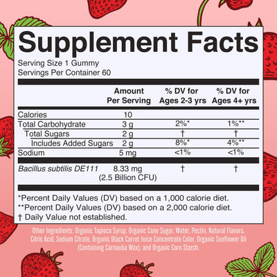 MaryRuth Organics Kids Probiotics for Digestive Health | USDA Probiotic Gummies | 2 Month Supply | Kids Probiotics | Immune Support | Gut Health Supplement | Vegan | Non-GMO | Gluten Free | 60 Count