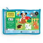 Mudpuppy Playful Pets – 12 Piece Puzzle with Reusable Zipper Pouch Featuring Colorful and Fun Illustrations of Pets Perfect for Easy Storage and Travel