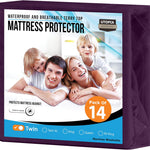 Utopia Bedding Waterproof Mattress Protector Queen Size, Premium Terry Mattress Cover 200 GSM, Breathable, Fitted Style with Stretchable Pockets (White)