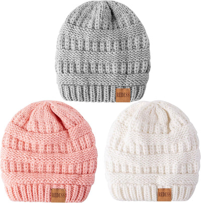 REDESS Baby Kids Winter Warm Hats, Infant Toddler Children Beanie Knit Cap Girls Boys