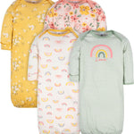 Gerber Baby Boy and Girls 4-Pack Sleeper Gown