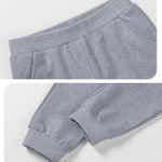 Witwot 2 Pack Toddler Boys Sweatpants Soft Cotton Pull On Jogger Pants with Pocket for Baby Boy Black/Dark Grey 5T
