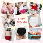Durio Baby Girl Shorts Soft Baby Girl Newborn Essentials Z White & White 0-6 Months