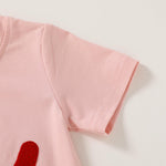 Happy Town Toddler Clothes Baby Boy Girl Smiley Face Shirt Short Sleeve T-Shirt Tee Summer Tops Outfits(Pink and Smile Face,18-24 Months)