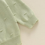 Toddler Baby Girl Sweater Floral Cardigan Knit Long Sleeve Coat Cute Fall Winter Outfits Clothes Infant Newborn (Green, 0-6 Months)