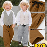 LessonZoo 3 Pack Toddler Boys Sweatpants Kid Open Bottom Athletic Elastic Waist Soft Lightweight Pants with Pocket Drawstring