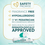 Pampers Aqua Pure Baby Wipes, 99% Water, Fragrance Free, Unscented, Water Based, Multi-Use, 336 Wipes Total (6X Flip-Top Packs) [Packaging May Vary]