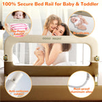 Deeteck Bed Guard Rail for Toddlers - 32" Adjustable Heights & Folding up Portable Bed Railing for Baby - Toddler Bed Rails Guard for Crib, Twin, Bunk,Full Size, Queen & King Bed