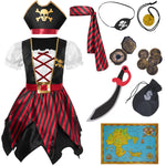 Spooktacular Creations Halloween Kids Pirate Costume, Black Pirate Dress for Girls, Buccaneer Princess Outfit for Girls Halloween Dress Up, RolePlay Themed Party (Small, 5-7 yrs)