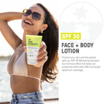 Raw Elements Face and Body Mineral Sunscreen SPF 30 Tube, Organic Sunblock Daily Protection, Non Toxic Reef Safe, Water Resistant, Cruelty Free, 3 oz (Pack of 1)