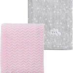 CREVENT 30''X40'' Cute Cozy Fluffy Warm Baby Blanket for Boys Infants Toddlers' Bedding Crib Cot Stroller, Baby Shower Birthday Newborn's Gift - Grey Cloud