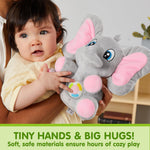 JOYIN Musical Elephant Plush Baby Toy, Stuffed Animal with Music & Light, Baby Musical Soft Plush Toys for Infant Babies, Christmas Birthday Gifts for Boys and Girls 6+ Months