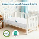 Vomiliku Crib Mattress, Dual Sided Memory Foam Baby Toddler Bed Mattress, 52" x 27.6" x 5.5" Mattresses for Baby Toddler, Fits Standard Cribs&Toddler Beds