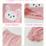 Kucnuzki 2T 3T Girl Clothes Fall Winter Sweatsuit Soft Top Pink Pullover Sweatshirt Long Casual Pants Toddler Little Girl Clothes Two Piece Outfits