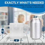 Providence Spillproof Compact 8oz Adult Sippy Cup with 2 Handles - Sip Cups for Adults for Limited Mobility - Handicapped Accessories - Handicap Cups for Elderly Care - Made in the USA - Ckear - 6