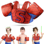 Vvinca Separable Toddler Swim Vest Fit 22-66 Lbs（1-6 Years）|2025 Newest 3 in 1 Pool Float & Arm Bands Boys and Girls, Adjustable Sturdy Safety for Infant 1 2 3 4 5 6 Year