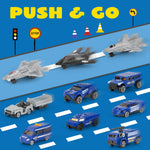 XDUOYJOY Police Helicopter Toy Playset with Vehicles, Fighter Jets, Airplane, SWAT Truck and Roadblocks, Police Rescue Patrol Car Toy for Kids Imaginative Pretend Play
