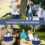 ABenkle Diaper Caddy Organizer, Boho Rustic Cotton Rope Nursery Baby Basket, Changing Table Organizer for Baby Diaper Storage and Baby Shower